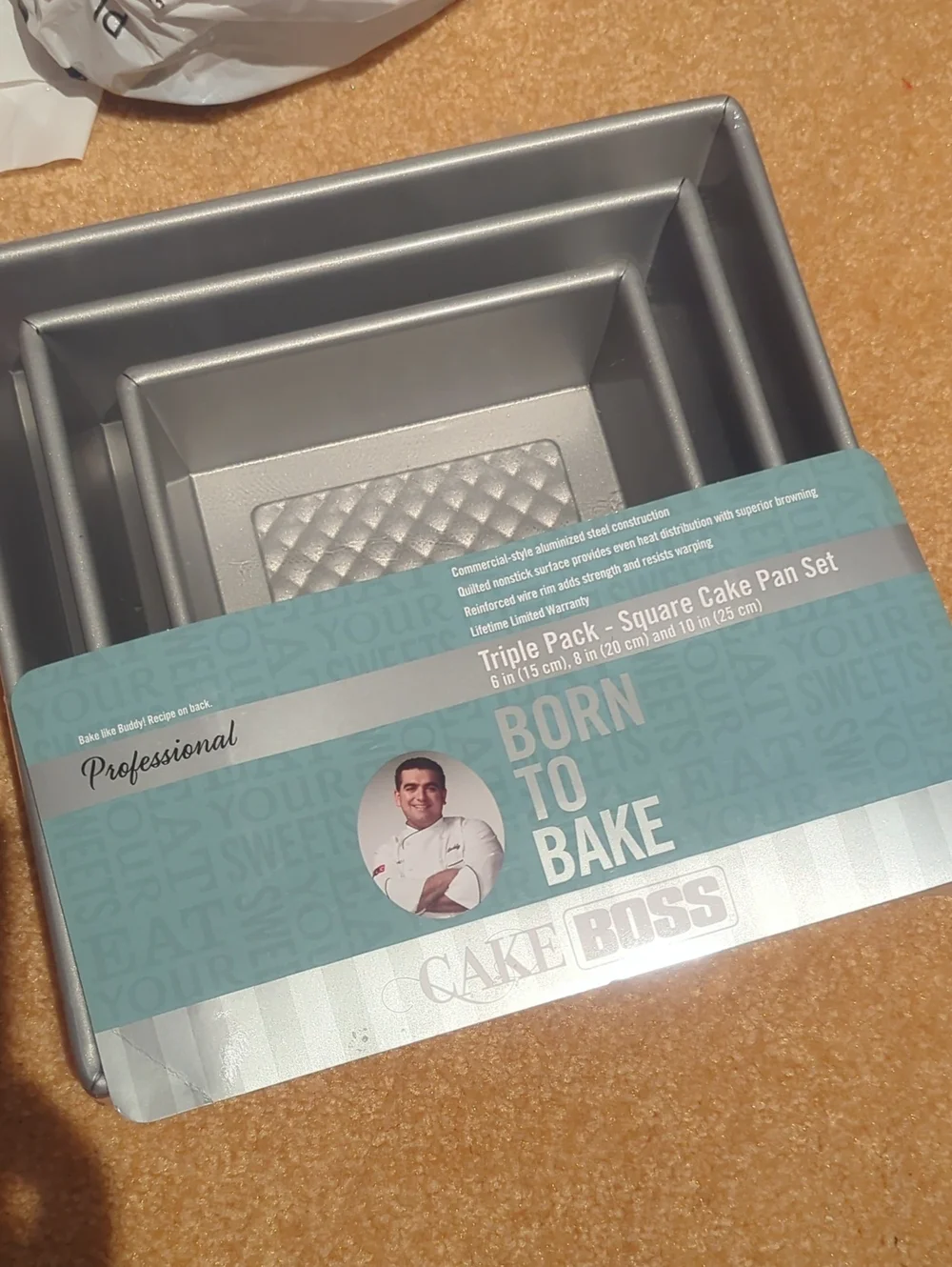 Square Cake Pan Set (3)
